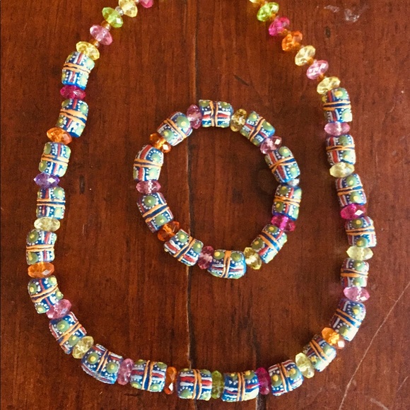 Artist made Jewelry - 🌞🌛✨StunningSet African Artist Necklace Bracelet